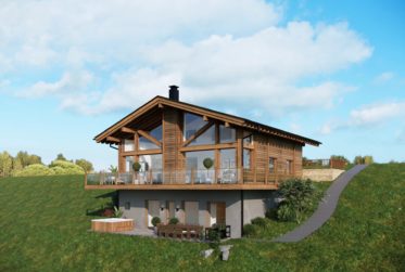 Permis de construire en force : Chalet de standing Minergie " Campo di Fiori"