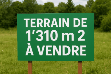Terrain constructible de 1'310m2